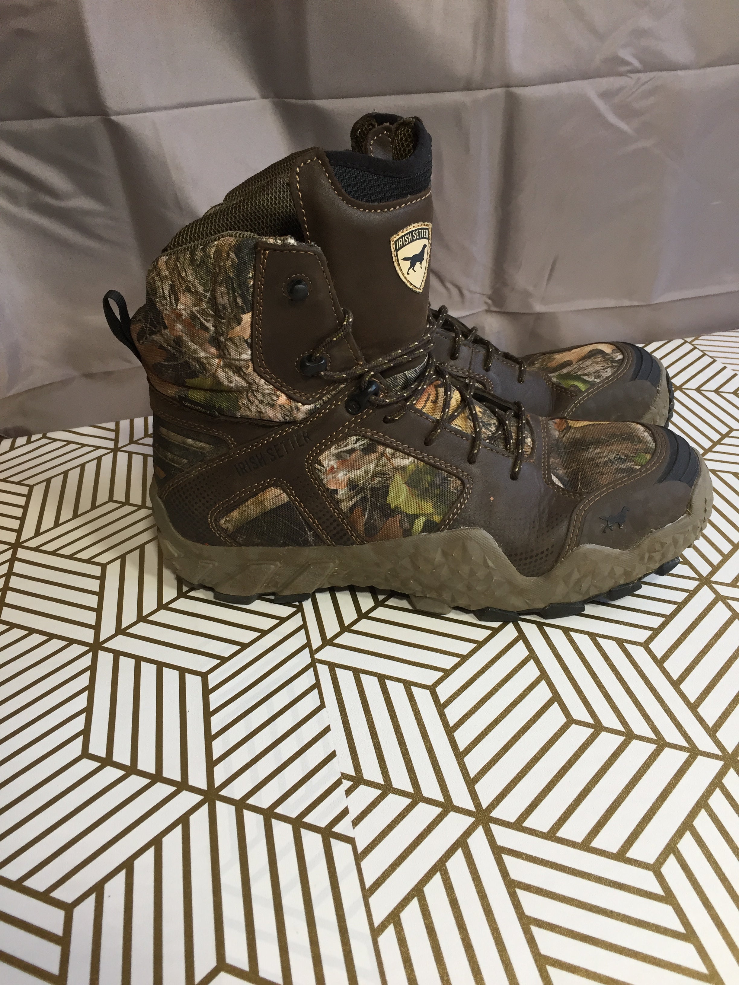 Irish Setter Men's Vaprtrek 8" Waterproof Leather Insulated Boots US Size 11.5 (8008204321006)